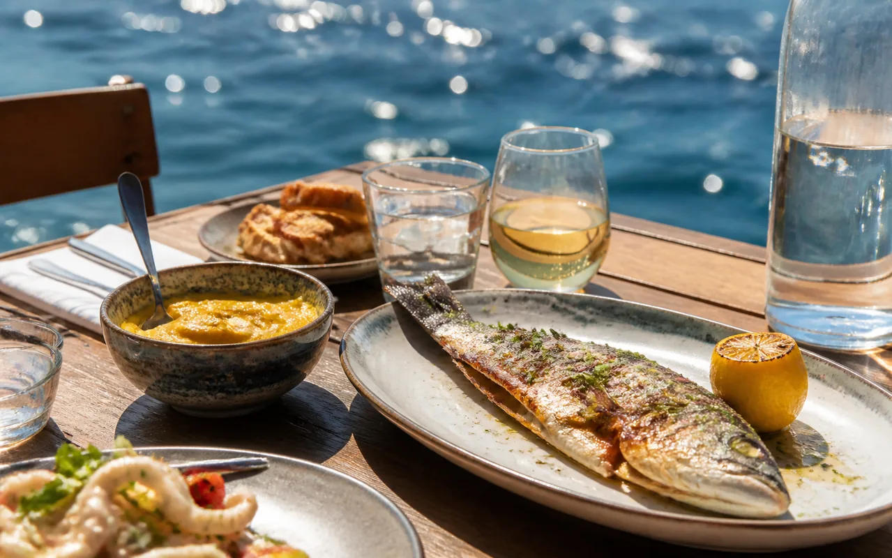 Illustration éditoriale pour découvrir les restaurants et bars à Marseille