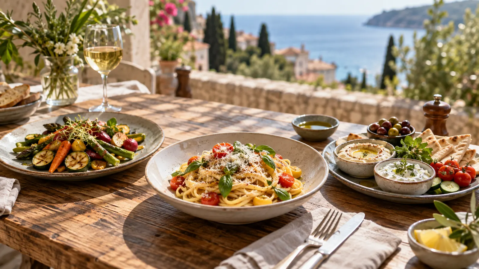 Table présentant plusieurs styles de cuisine en France