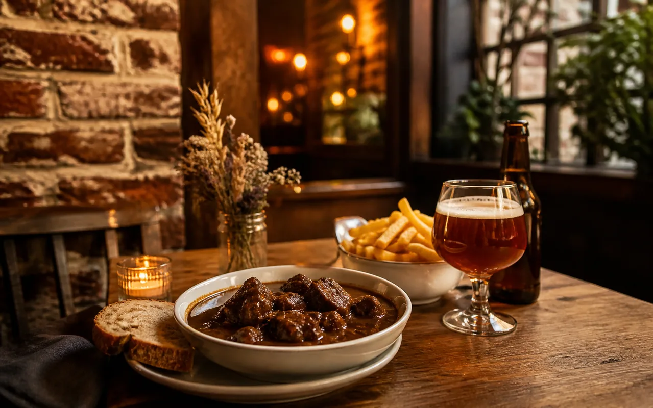Illustration éditoriale pour découvrir les restaurants et bars à Lille