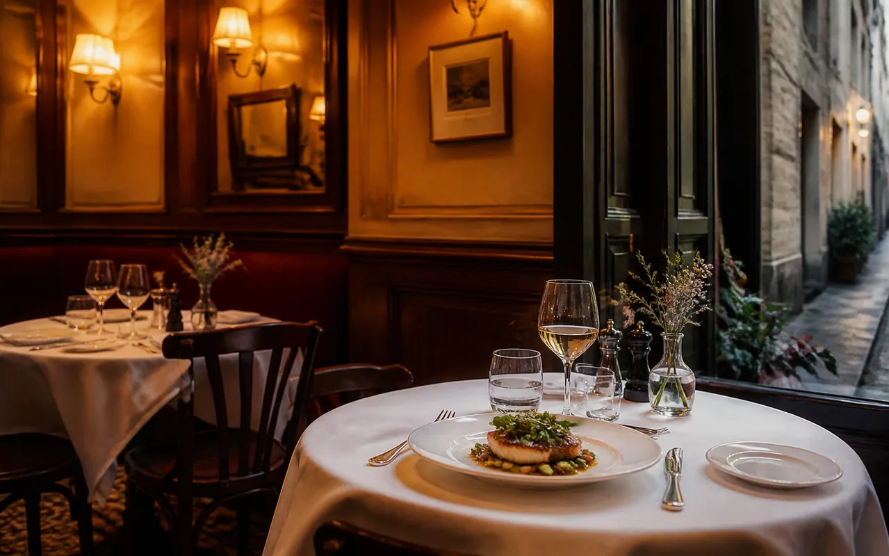 Illustration éditoriale pour découvrir les restaurants et bars à Paris
