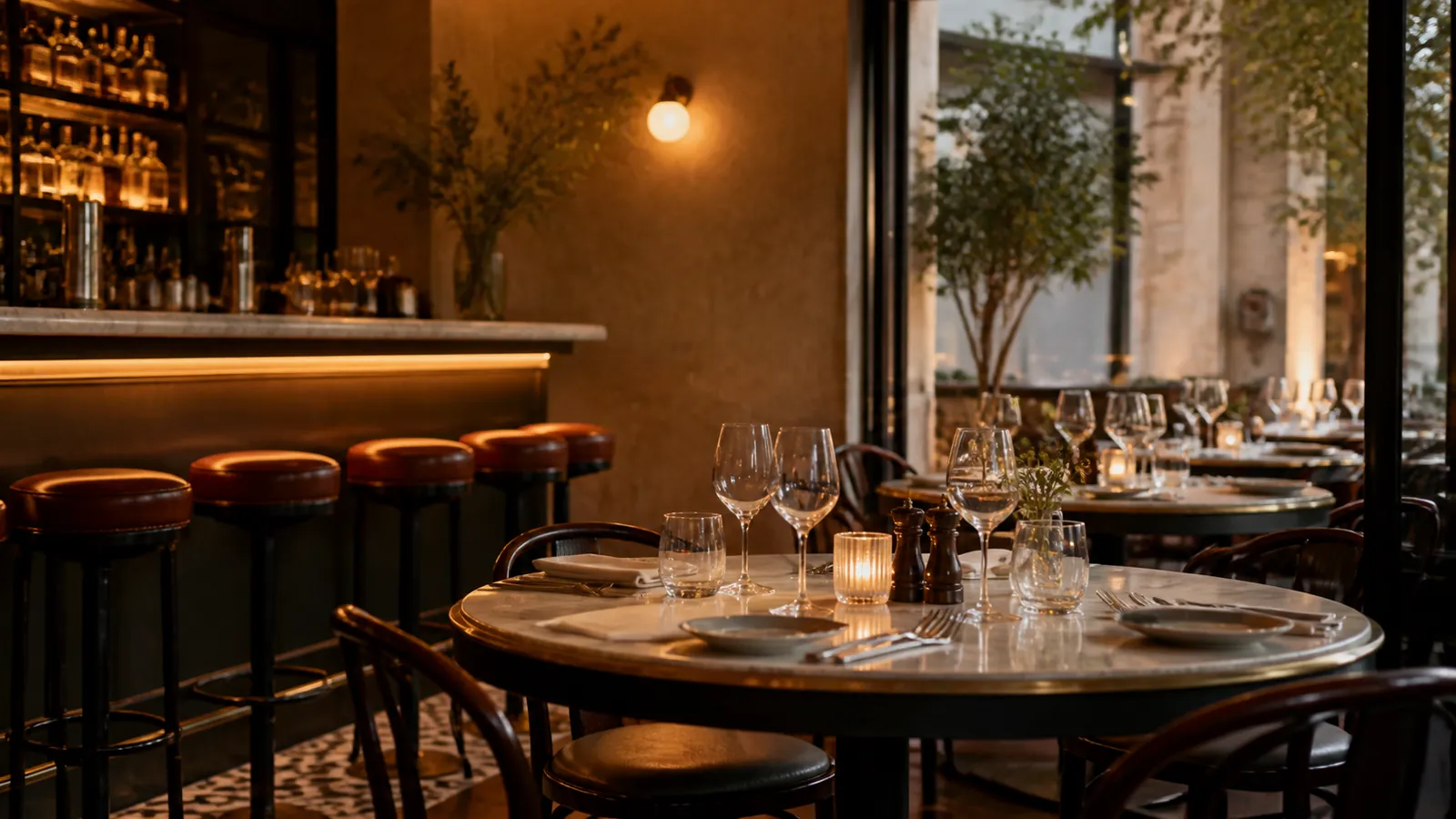 Illustration éditoriale pour parcourir l’annuaire des restaurants et bars